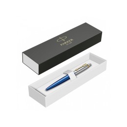 Шариковая ручка Parker Jotter SE 135 Lacquer Blue St.Steel GT, стержень: M, цвет чернил : blue, в подарочной упаковке