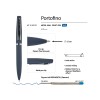 Ручка металлическая шариковая "Portofino", софт-тач, 1.0 мм, синий