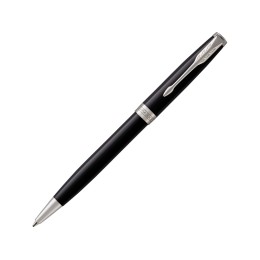Ручка шариковая «Parker Sonnet Core Black Lacquer CT», черный/серебристый
