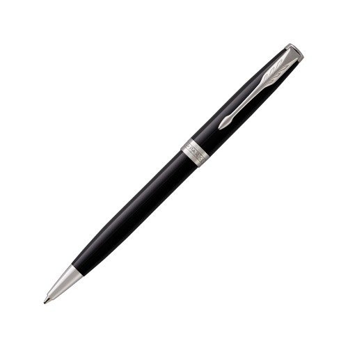 Ручка шариковая «Parker Sonnet Core Black Lacquer CT», черный/серебристый