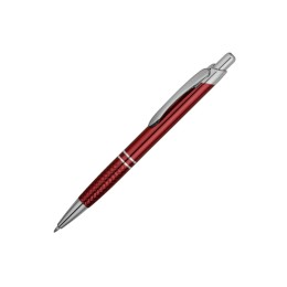 Ручка шариковая «Кварц», красный/серебристый