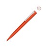 Металлическая шариковая ручка soft touch "Brush gum", оранжевый