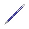 Алюминиевая шариковая кнопочная ручка Moneta, черные чернила, синий