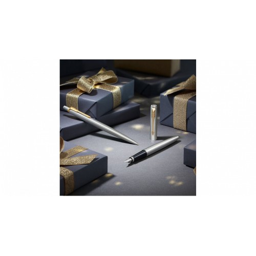 Перьевая ручка Parker Jotter Stainless Steel CT, Mblue