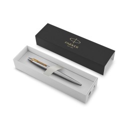 Шариковая ручка Parker Jotter Essential, St. Steel GT, стержень: Mblue