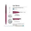 Ручка металлическая шариковая "San Remo", софт-тач, 1.0 мм, бордовый
