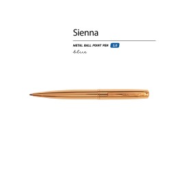 Ручка металлическая шариковая "Sienna", золотистый