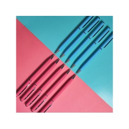 Ручка шариковая автоматическая BrunoVisconti® "PALERMO" цвет корпуса бирюзовый, soft-touch, 0.7 мм