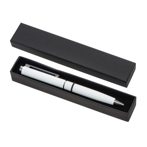 Шариковая металлическая ручка с анодированным слоем "Monarch", белая