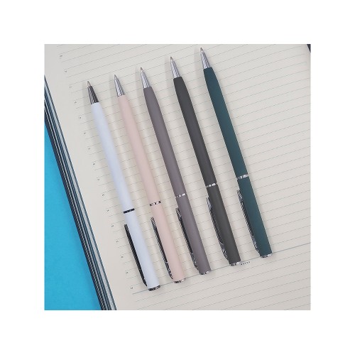 Ручка шариковая автоматическая BrunoVisconti® "PALERMO" цвет корпуса зеленый, soft-touch, 0.7 мм