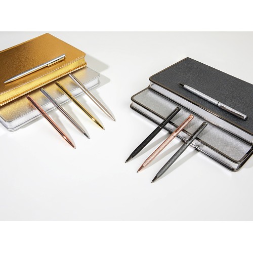 Ручка шариковая автоматическая BrunoVisconti® "PALERMO" цвет корпуса стальной, 0.7 мм