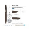 Ручка металлическая шариковая "Portofino", софт-тач, 1.0 мм, коричневый