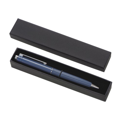 Шариковая металлическая ручка с анодированным слоем "Monarch", темно-синяя