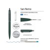 Ручка металлическая шариковая "San Remo", софт-тач, 1.0 мм, зеленый