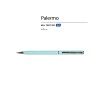 Ручка шариковая автоматическая BrunoVisconti® "PALERMO" цвет корпуса голубой, soft-touch, 0.7 мм