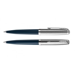 Шариковая ручка Parker 51 CORE MIDNIGHT BLUE CT, стержень: M, цвет чернил: black, в подарочной упаковке.