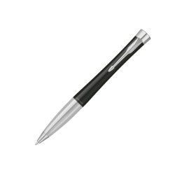 Ручка шариковая Parker модель Urban Muted Black CT в футляре, черный/серебристый