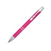Алюминиевая шариковая кнопочная ручка Moneta, черные чернила, фуксия