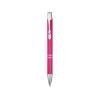 Алюминиевая шариковая кнопочная ручка Moneta, черные чернила, фуксия