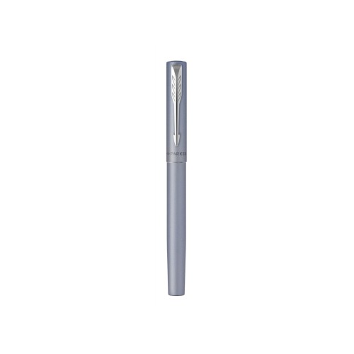 Перьевая ручка Parker Vector XL Silver Blue CT, цвет чернил blue, перо: F/M, в подарочной упаковке.