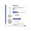 Ручка шариковая автоматическая BrunoVisconti® "PALERMO" цвет корпуса фиолетовый, soft-touch, 0.7 мм