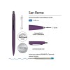 Ручка металлическая шариковая "San Remo", софт-тач, 1.0 мм, фиолетовый