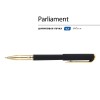 Ручка пластиковая шариковая "Parliament", 0,7 мм, синие чернила, черный/золотистый