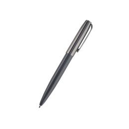 Ручка металлическая шариковая "Napoli", серый/вороненая сталь