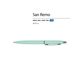 Ручка металлическая шариковая "San Remo", софт-тач, 1.0 мм, мятный