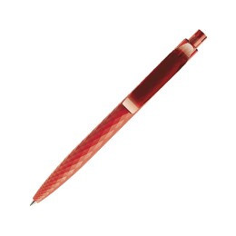 Ручка шариковая QS 01 PRT "софт-тач", красный