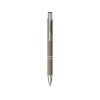 Шариковая кнопочная ручка Moneta с матовым антискользящим покрытием, темно-серый