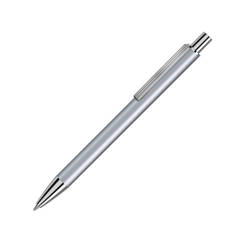 Металлическая автоматическая шариковая ручка "Groove", серебристый