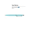 Ручка металлическая шариковая "San Remo", софт-тач, 1.0 мм, голубой