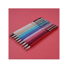 Ручка шариковая автоматическая BrunoVisconti® "PALERMO" цвет корпуса белый, soft-touch, 0.7 мм