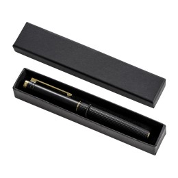 Металлическая ручка-роллер с золотистым слоем "Monarch Gold", черная