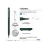 Ручка шариковая автоматическая BrunoVisconti® "PALERMO" цвет корпуса зеленый, soft-touch, 0.7 мм