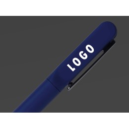 Металлическая шариковая ручка со светящимся логотипом "Illuminata", синий