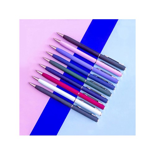 Ручка шариковая автоматическая BrunoVisconti® "PALERMO" цвет корпуса черный, soft-touch, 0.7 мм