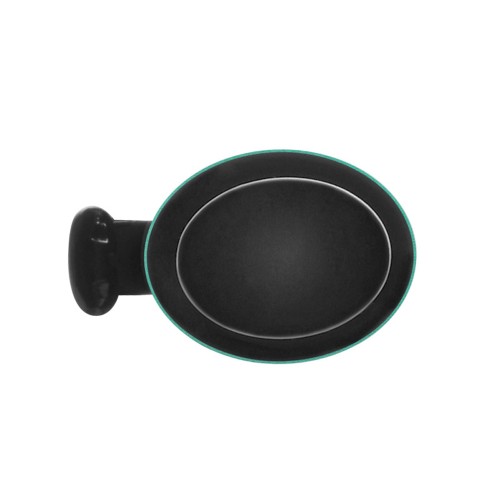 Металлическая шариковая ручка soft touch "Ellipse gum", бирюзовый