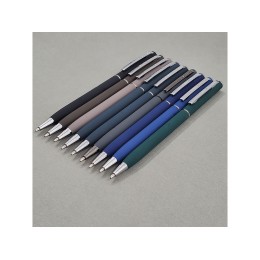 Ручка шариковая автоматическая BrunoVisconti® "PALERMO" цвет корпуса коричневый, soft-touch, 0.7 мм