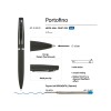 Ручка металлическая шариковая "Portofino", софт-тач, 1.0 мм, черный