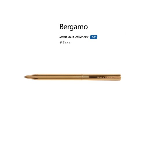 Ручка металлическая шариковая "Bergamo", золотистый