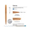 Ручка металлическая шариковая "Sienna", золотистый