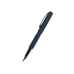 Ручка металлическая перьевая "Sienna" софт-тач, синий