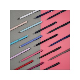 Ручка шариковая автоматическая BrunoVisconti® "PALERMO" цвет корпуса фиолетовый, soft-touch, 0.7 мм