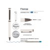 Ручка "Firenze" шариковая автоматическая софт-тач, белая