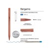 Ручка металлическая шариковая "Bergamo", розовое золото