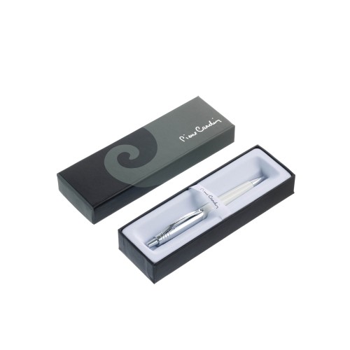 Ручка шариковая Pierre Cardin EASY. Цвет - белый. Упаковка Е-2
