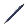 Ручка металлическая шариковая DOVER с покрытием софт-тач, темно-синий