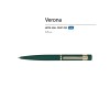 Ручка металлическая шариковая "Verona", софт-тач, 1.0 мм, зеленый